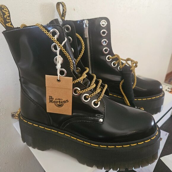 Jadon Boot Smooth Leather Platforms - Picture 1 of 4